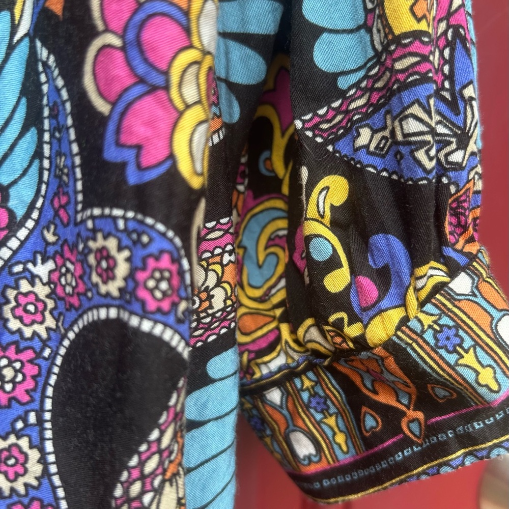 Haute Hippie Multicolor Paisley Blouse size 2X - Picture 6 of 10